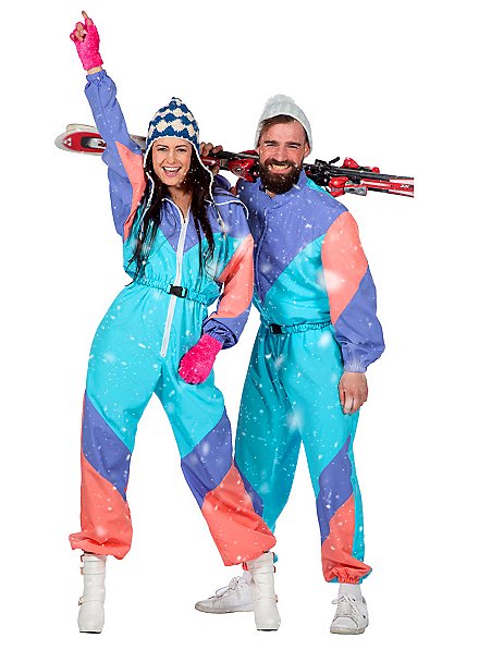 Costume de ski des années 80 pour femmes